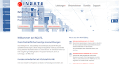 Desktop Screenshot of ingate.de